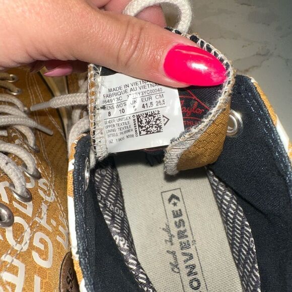 GORE-TEX High-Top Sneakers in Mustard Color and White - Picture 8 of 8